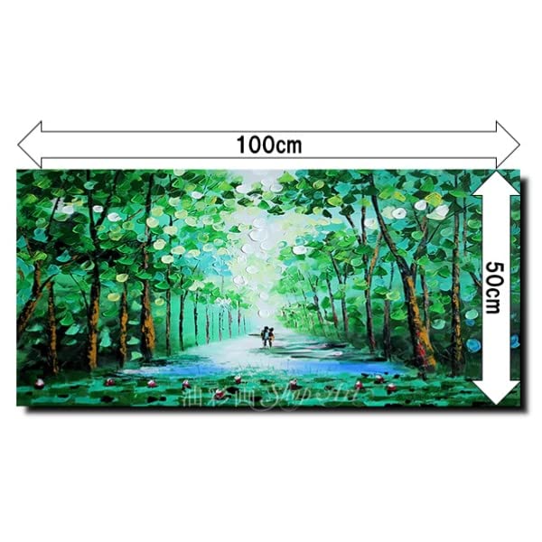 Amazon.co.jp: 【油彩画SHOP ART】手書きの油彩画 アートパネル 特大1